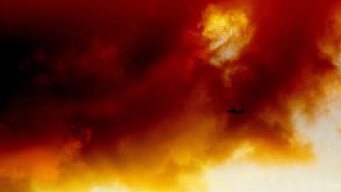 美丽的火烧云图片