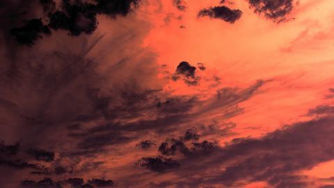 美丽的火烧云图片