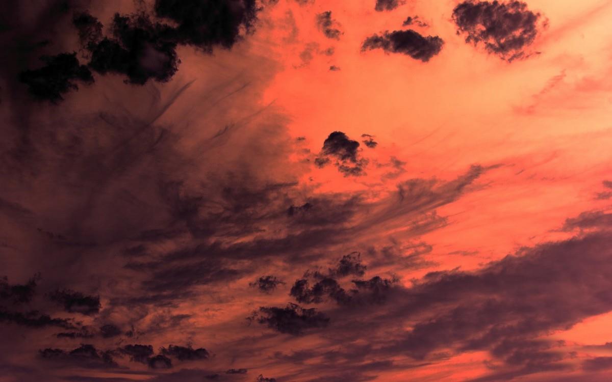 美丽的火烧云图片