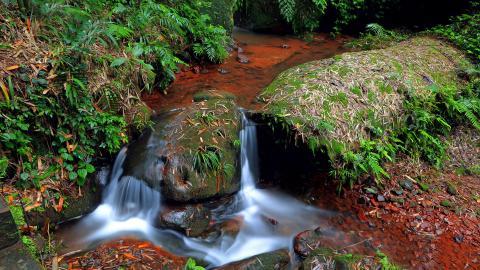 美丽的溪泉瀑布图片