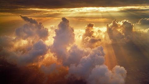 美丽的火烧云图片