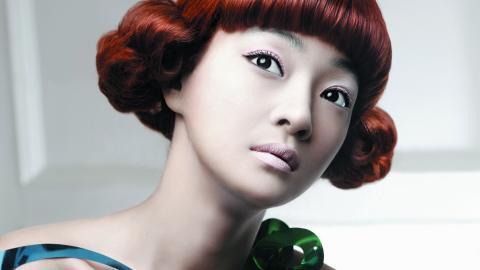 时尚美女美发造型图片