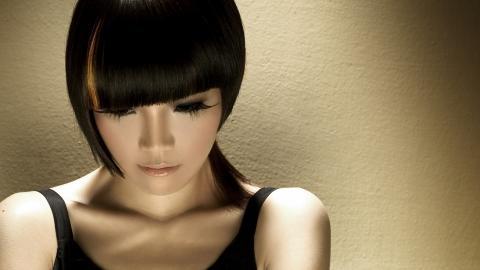 时尚美女美发造型图片