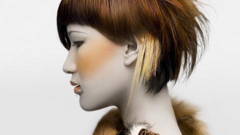 时尚美女美发造型图片