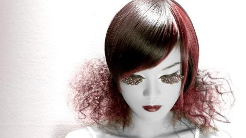 时尚美女美发造型图片