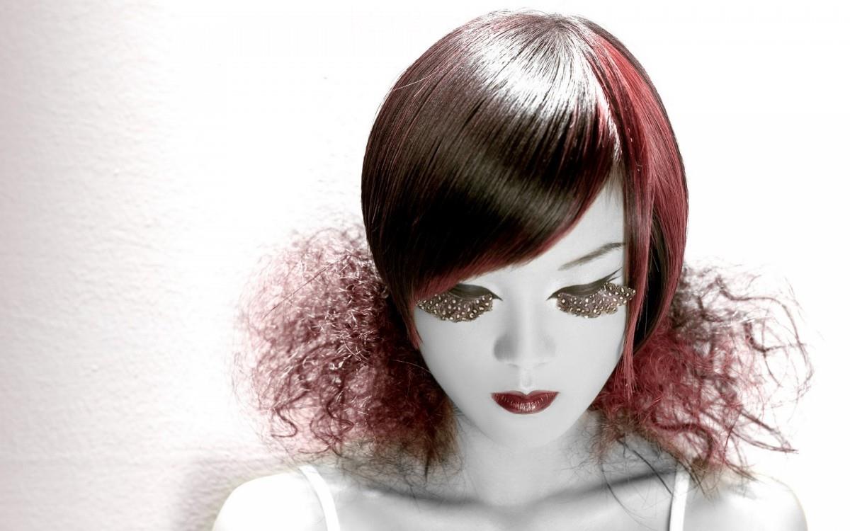 时尚美女美发造型图片