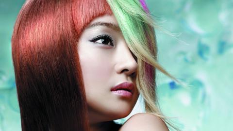 时尚美女美发造型图片