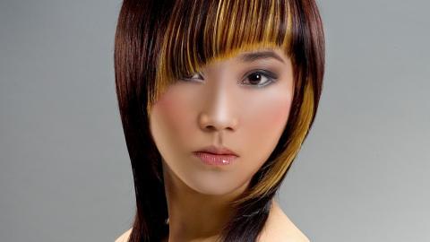 时尚美女美发造型图片