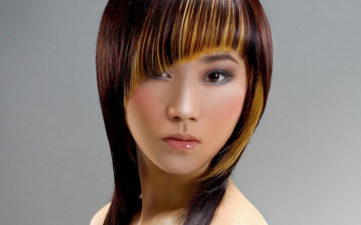 时尚美女美发造型图片