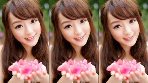 花海中的妩媚清纯女孩黄诗思图片