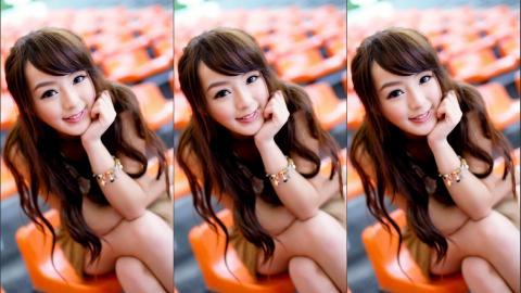 花海中的妩媚清纯女孩黄诗思图片