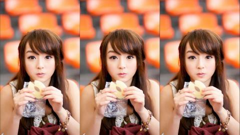 花海中的妩媚清纯女孩黄诗思图片