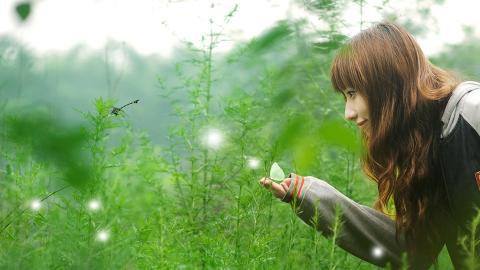 清纯可人的小学妹图片