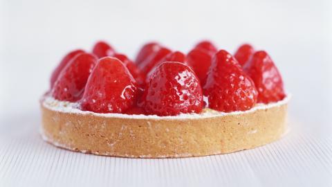 美味甜品草莓蛋糕图片