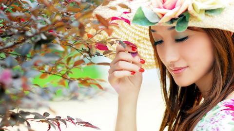 娇美似花女孩图片