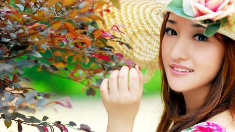 娇美似花女孩图片