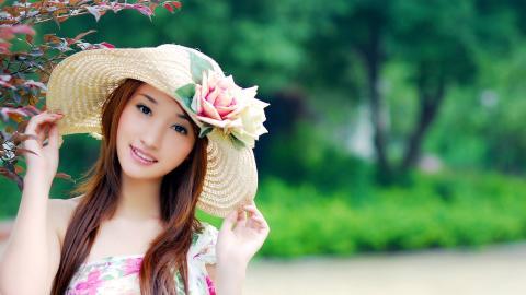 娇美似花女孩图片