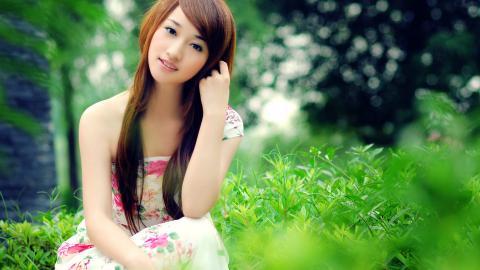 娇美似花女孩图片