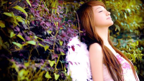 娇美似花女孩图片