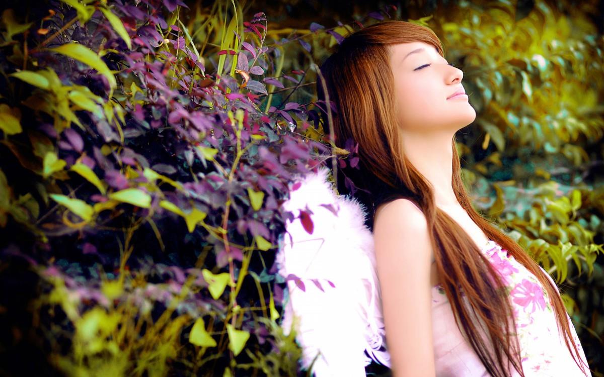 娇美似花女孩图片