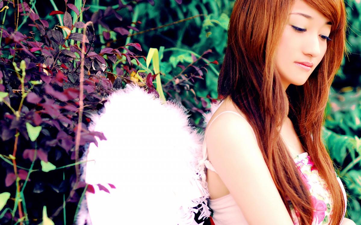 娇美似花女孩图片