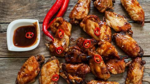 烤鸡腿鸡翅图片