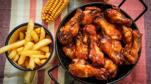 烤鸡腿鸡翅图片