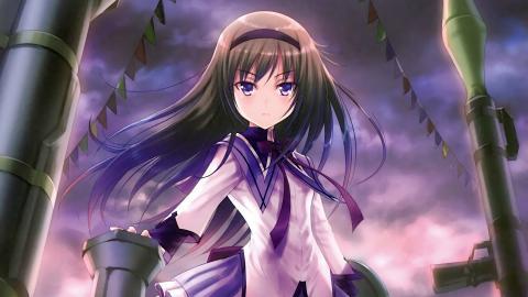 黑长直动漫少女图片