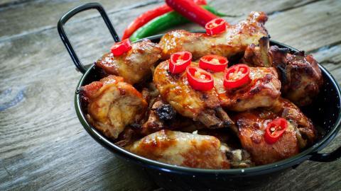 烤鸡腿鸡翅图片