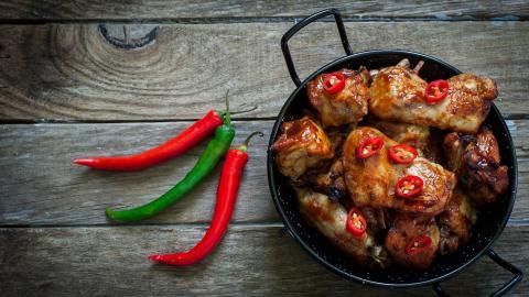 烤鸡腿鸡翅图片