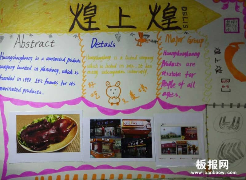 好吃美味的煌上煌美食手抄报图片 12张食品安全手抄报