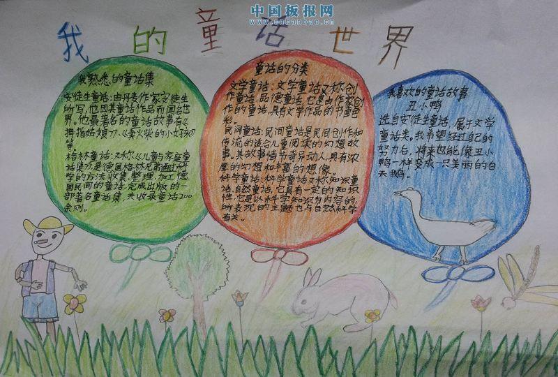 童话故事分类手抄报 14张语文手抄报