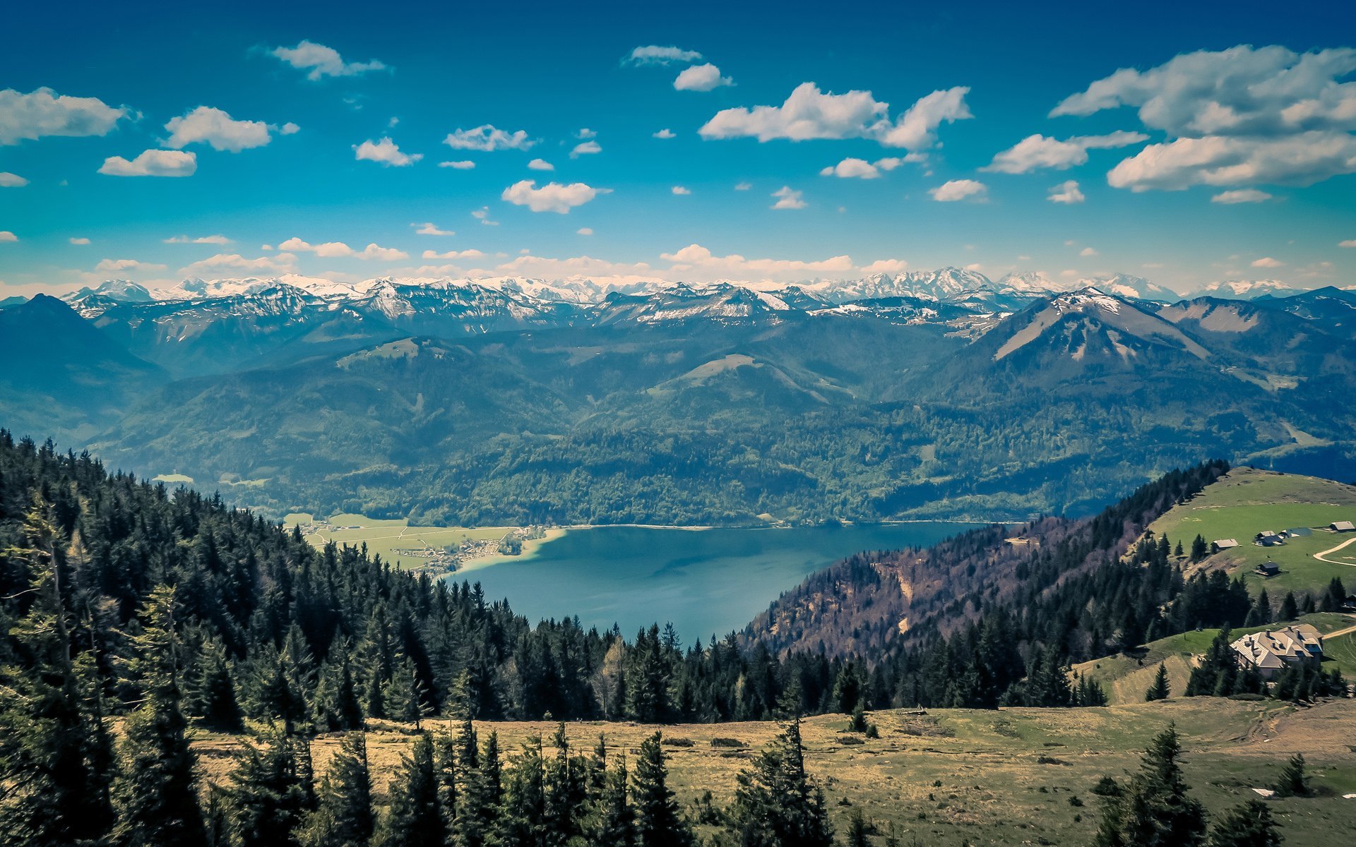 美国落基山脉雪山山川摄影超清桌面唯美壁纸