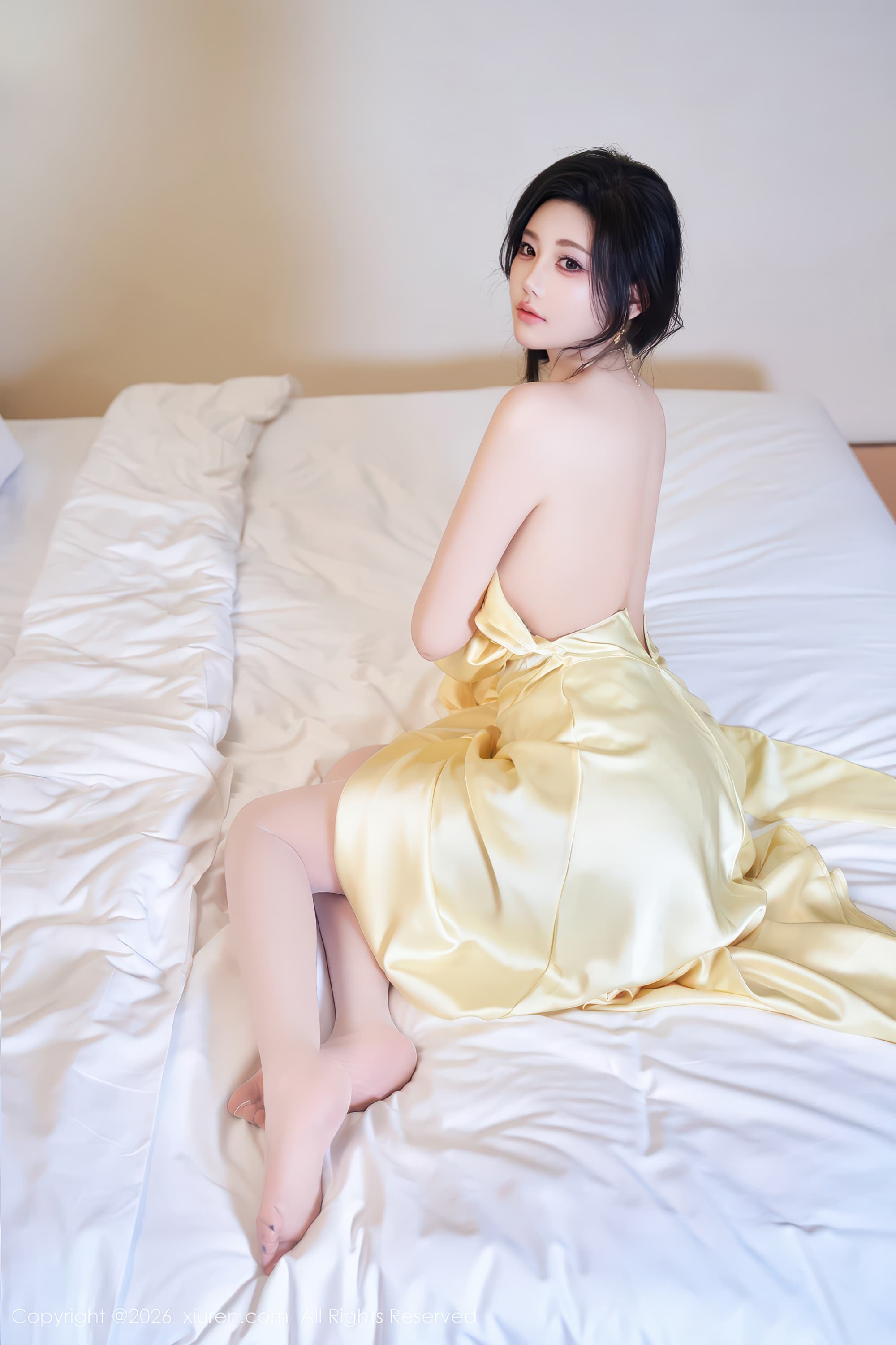 清纯少女风美女模特杨晨晨长礼服高清写真