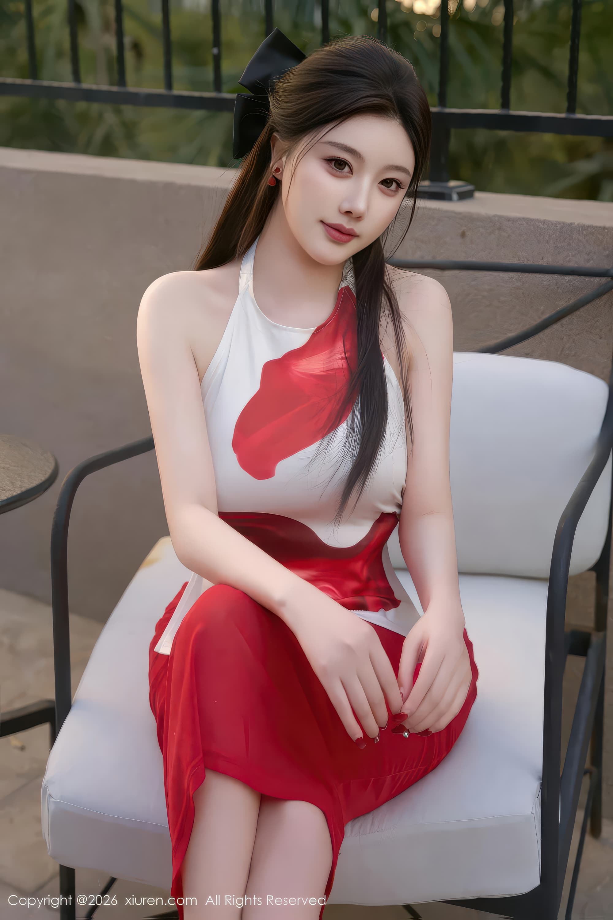 语画界成熟御姐杨晨晨红色长裙妩媚气质高清图片