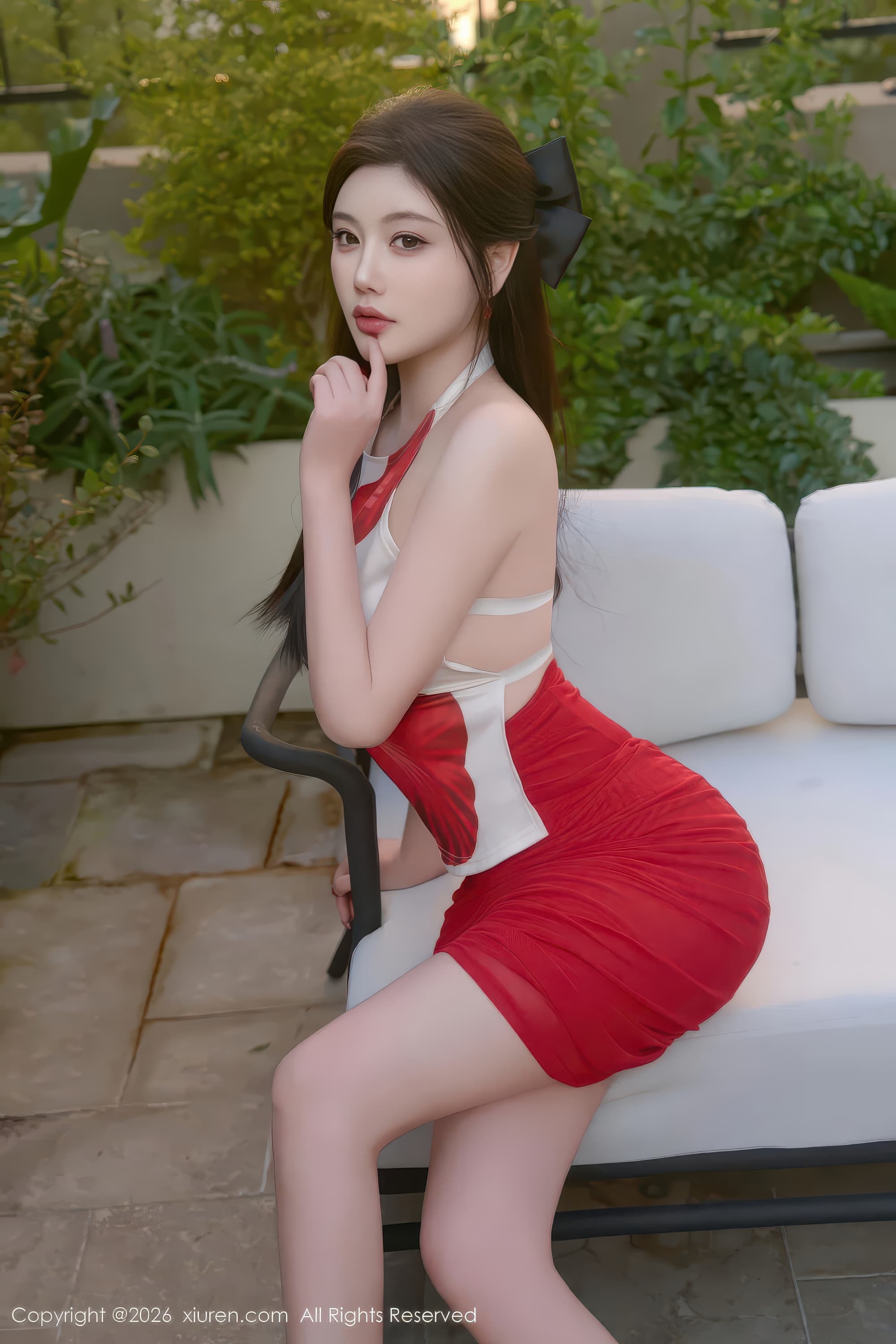 语画界成熟御姐杨晨晨红色长裙妩媚气质高清图片