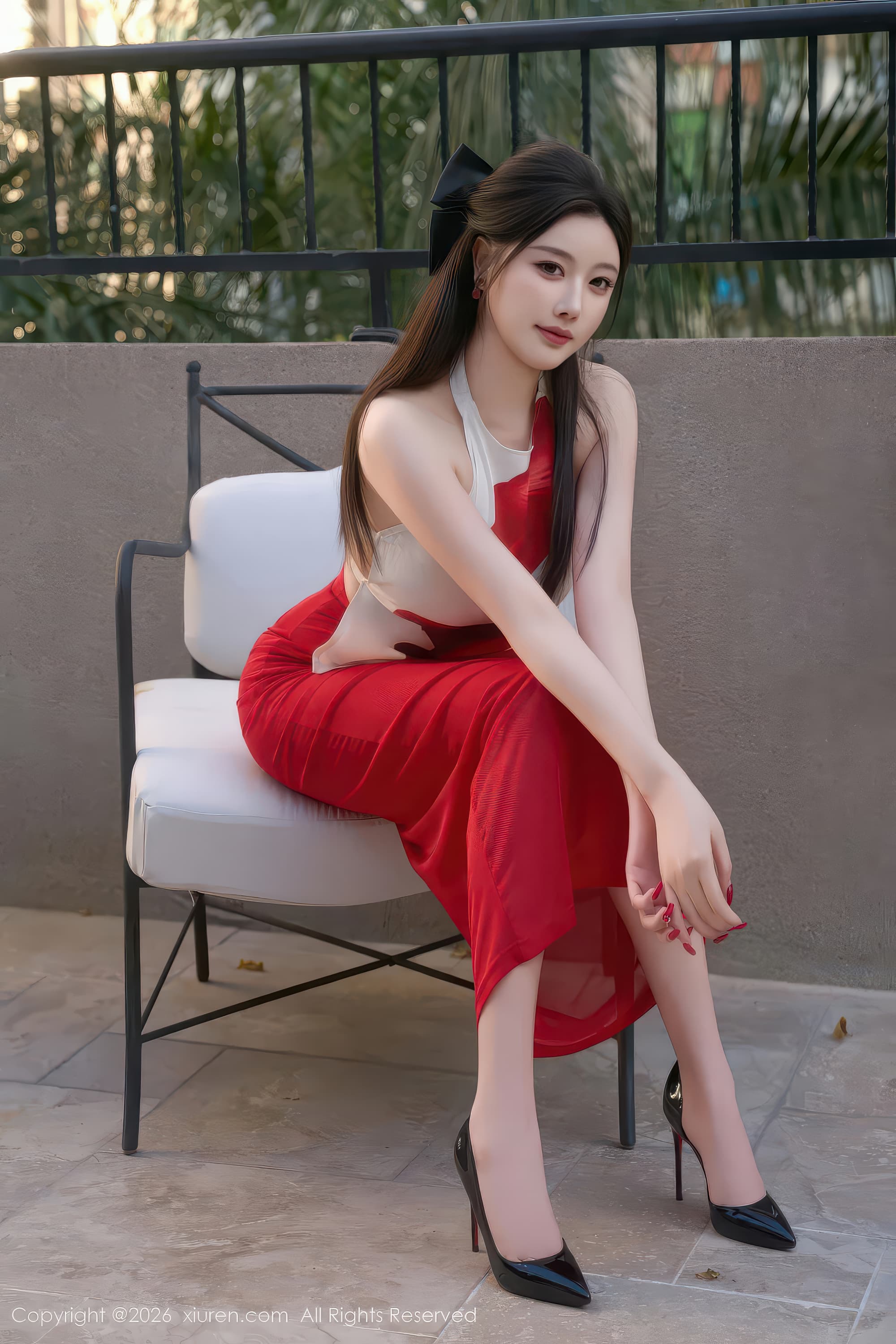 语画界成熟御姐杨晨晨红色长裙妩媚气质高清图片