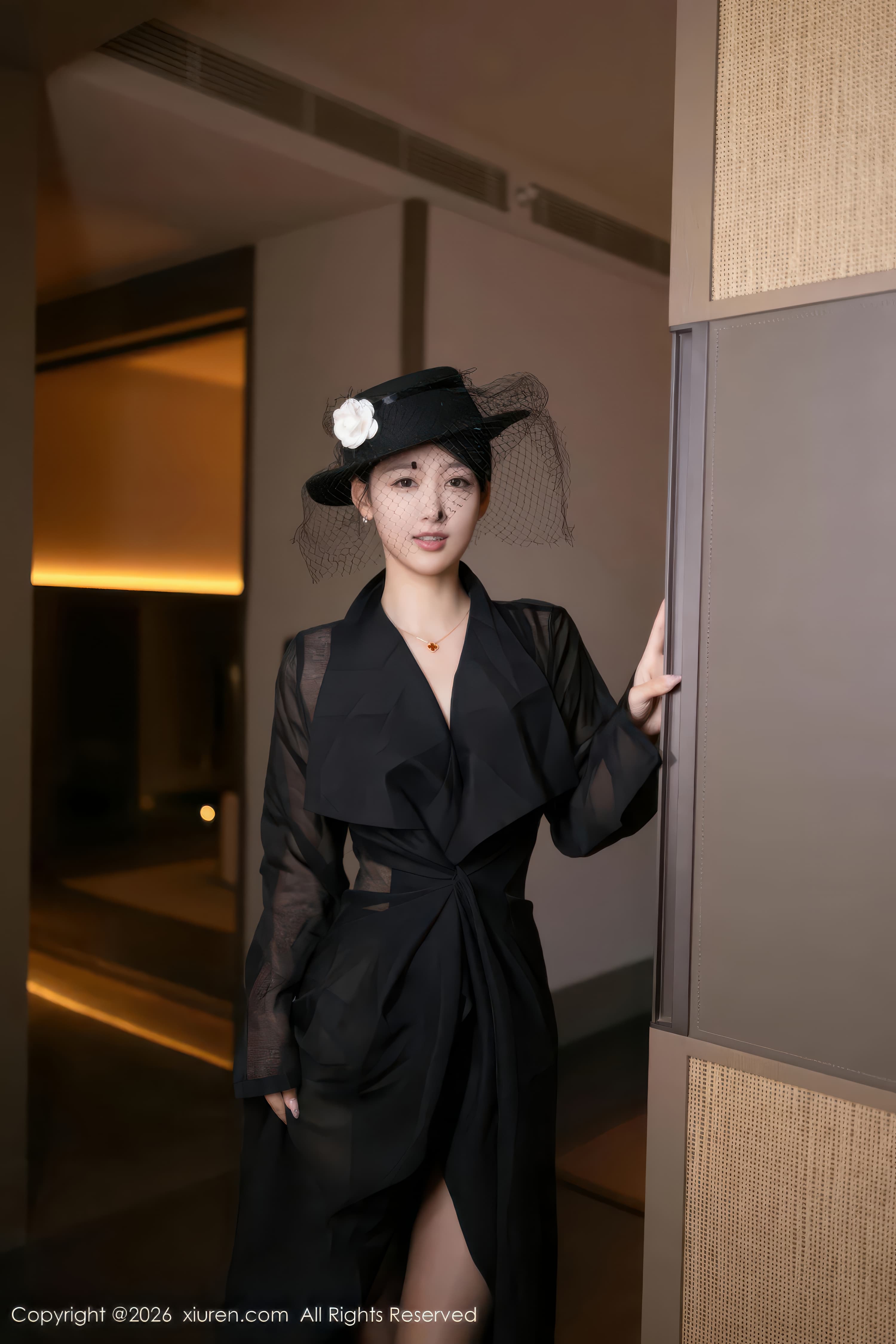 人气模特唐安琪可甜可咸黑丝内衣绝美高清写真