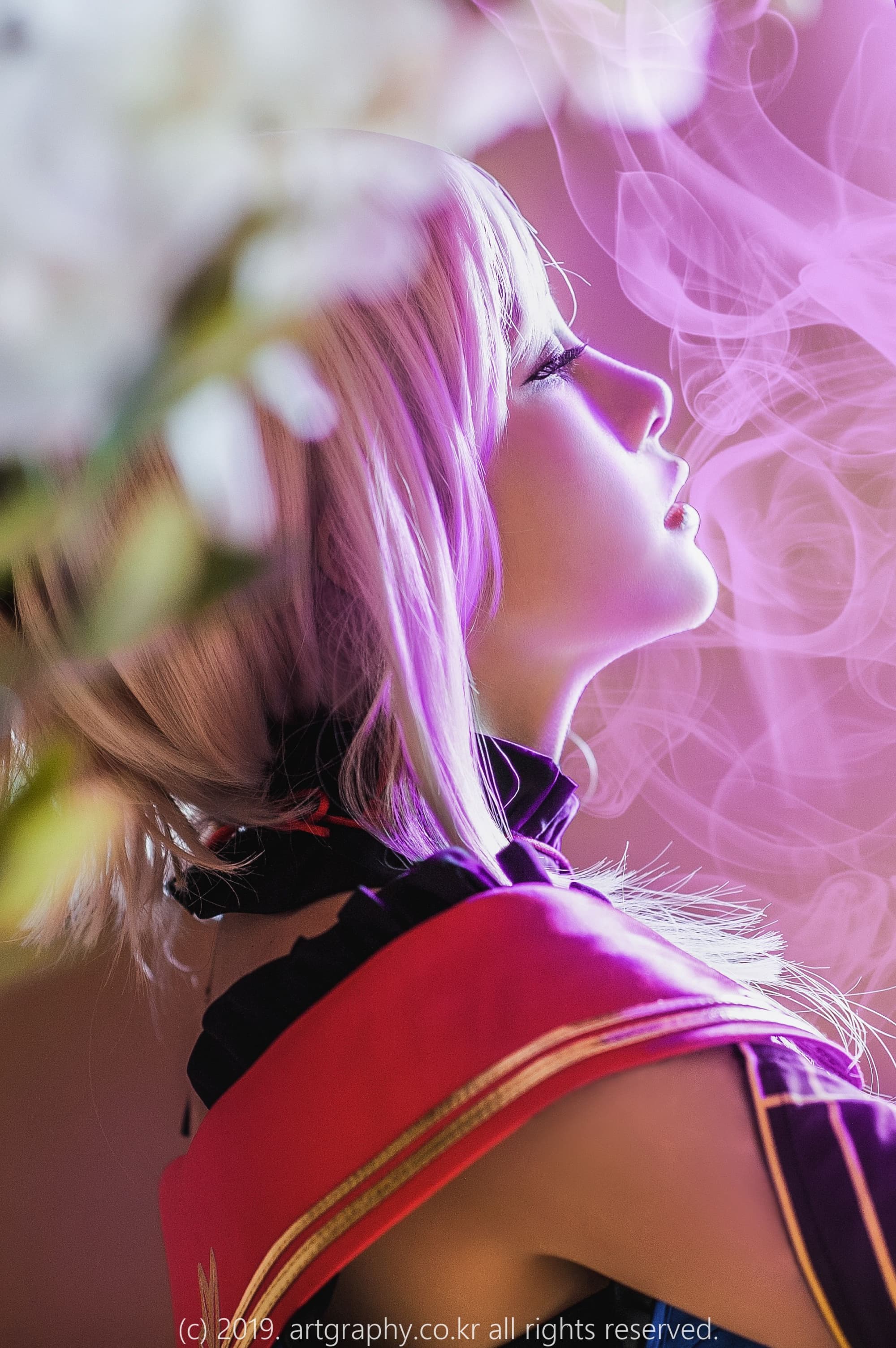 人气美少女夏美酱cosplay宮本武蔵内衣美臀高清写真