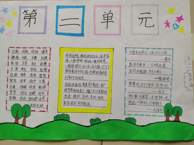 5年级语文手抄报图片