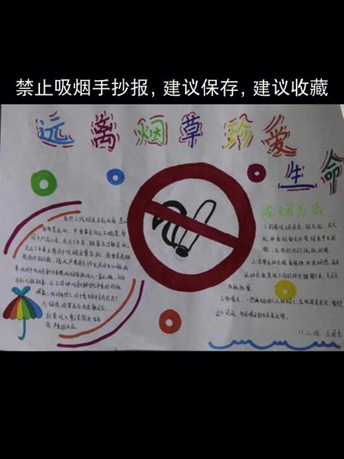 禁止抽烟手抄报图片
