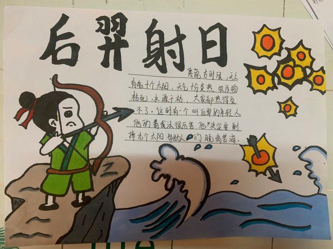 中国古代神话故事手抄报四年级