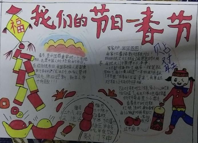 春节节日活动手抄报