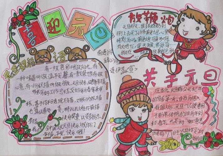 藏历新年手抄报图片