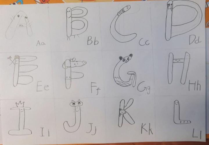 26个英语字母的手抄报图片