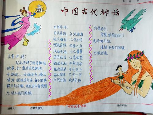 中国神话手抄报四年级