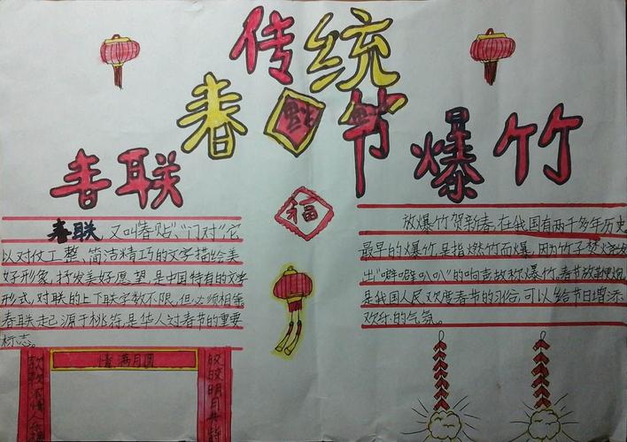 春节的手抄报的图片