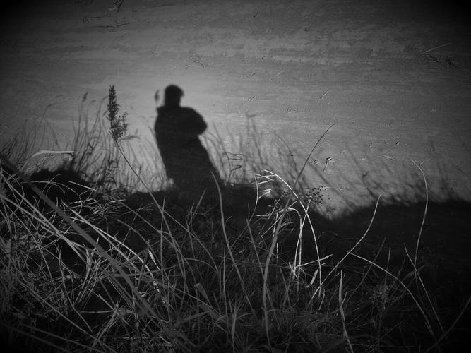 一个人影子图片孤独