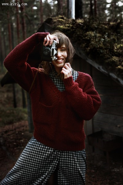 开心的美女图片