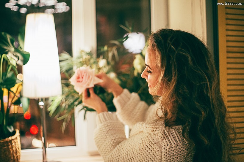 开心的美女图片